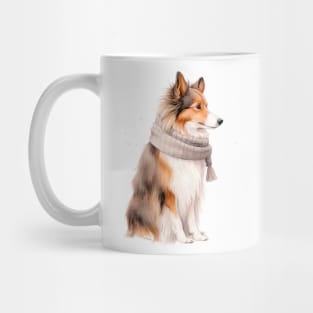 Winter dog Mug